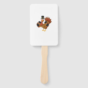 Thanksgiving Weightlifting Mom Dad Funny Workout T Hand Fan