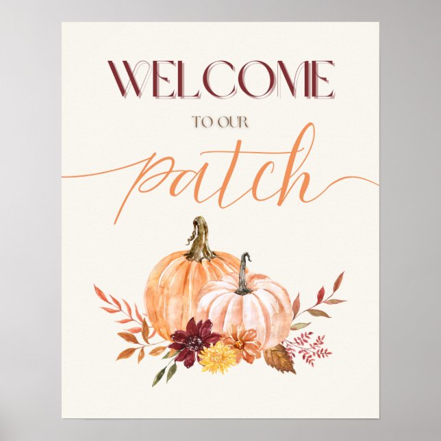 Thanksgiving "Welcome to our Patch" Wall Art (Front)