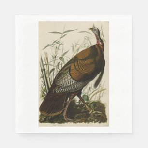 Thanksgiving Wild Turkey John James Audubon Paper Napkins