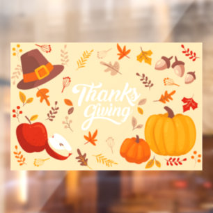 Thanksgiving Window Cling
