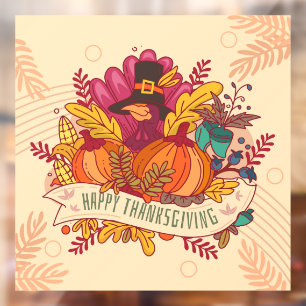 Thanksgiving Window Cling