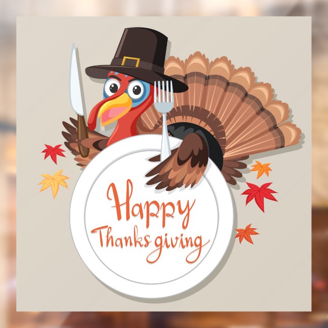 Thanksgiving Window Cling (Sheet 2)