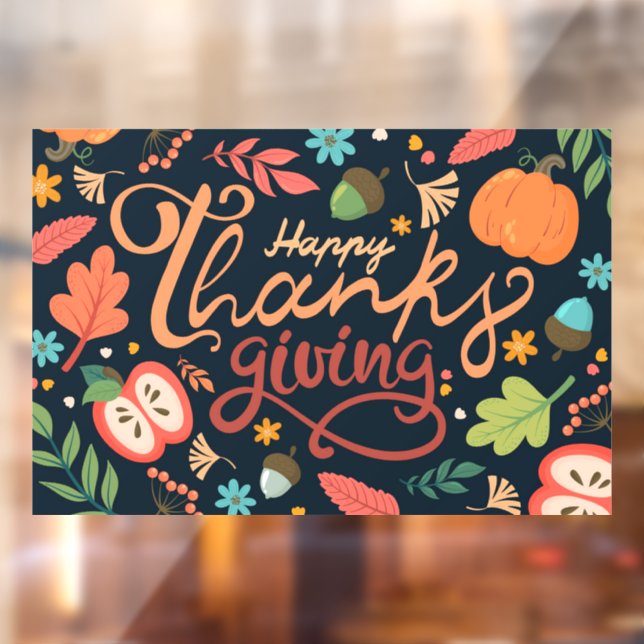 Thanksgiving  Window Cling (Sheet 2)