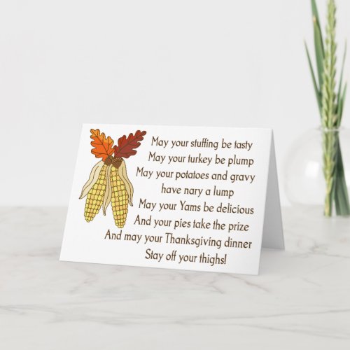 Thanksgiving Wishes Card