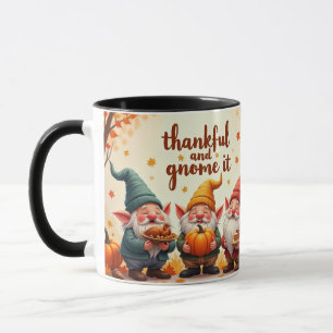 Thanksgiving wishes gnome mug