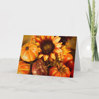 Thanksgiving wishes holiday card