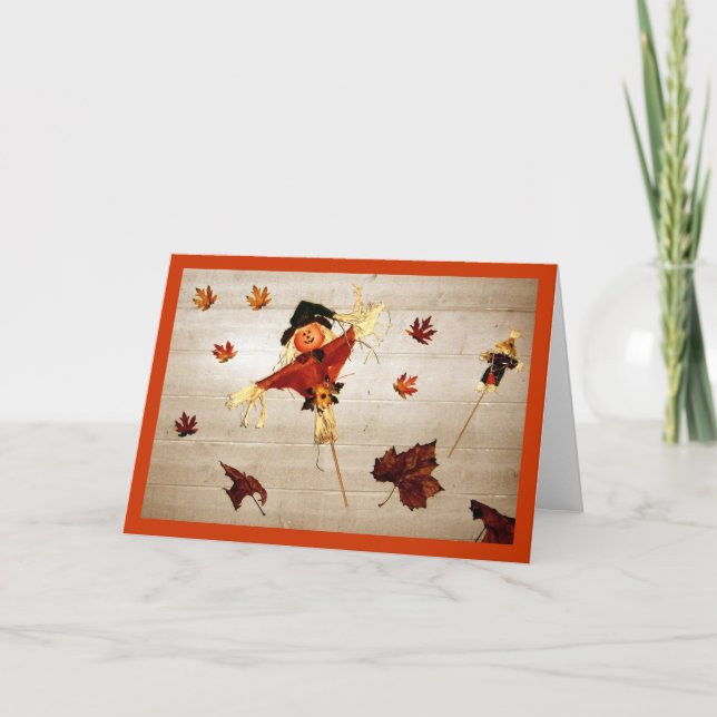 Thanksgiving Wishes Holiday Card (Front)