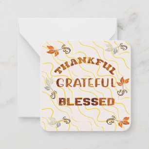 Thanksgiving Wishes Note Card