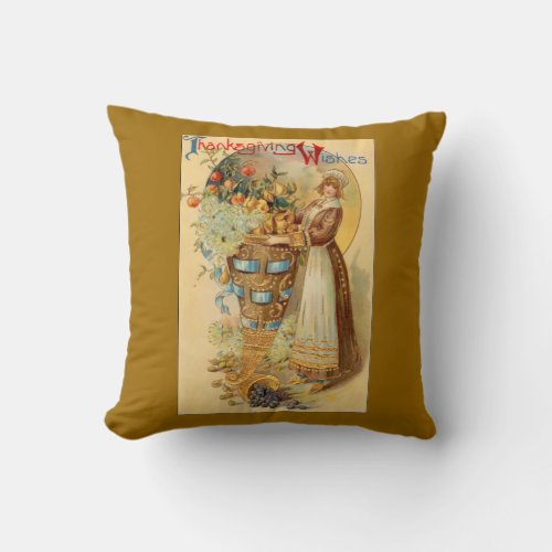 Thanksgiving Wishes Throw Pillow