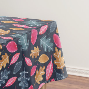 Thanksgiving Woodland Leaf Pattern Tablecloth