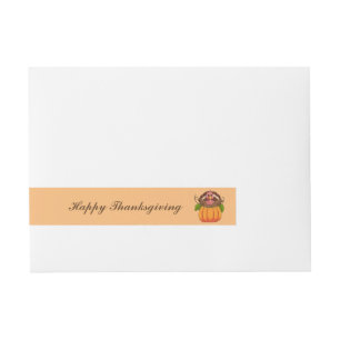 Thanksgiving Wrap Around Mailing Label
