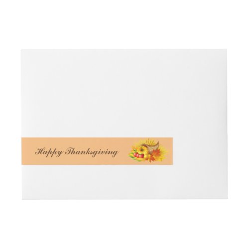 Thanksgiving Wrap Around Mailing Label