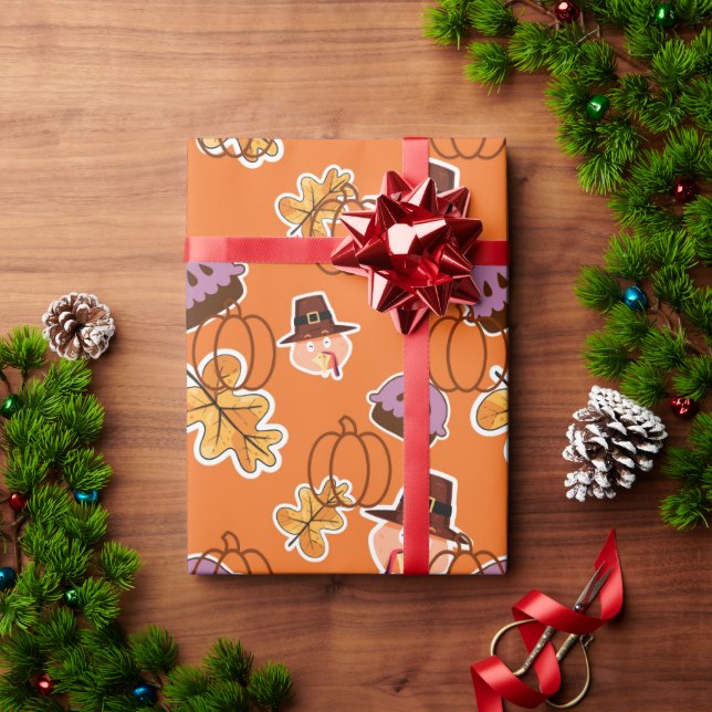 Thanksgiving wrapping paper (Holiday Gift)