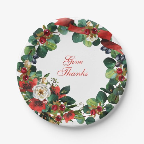 Thanksgiving Wreath Paper Plates