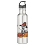 Thanksgiving X-ray Skeleton Funny Rock Hand Fall L Stainless Steel Water Bottle