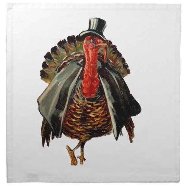 THANKSGIVINGTURKEY IS DRESSED   CLOTH NAPKIN (Front)