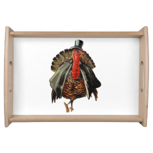 THANKSGIVINGTURKEY IS DRESSED SERVING TRAY