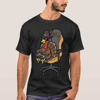 Thanksgivingurkey Gaming Gamer Men Boys een Youth T-Shirt