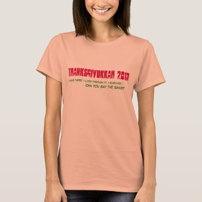 Thanksgivukkah 2013 Tee - Women (Front)