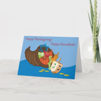 Thanksgivukkah Card (thanksgiving And Hanukkah) 4 by OurJewishCommunity at Zazzle
