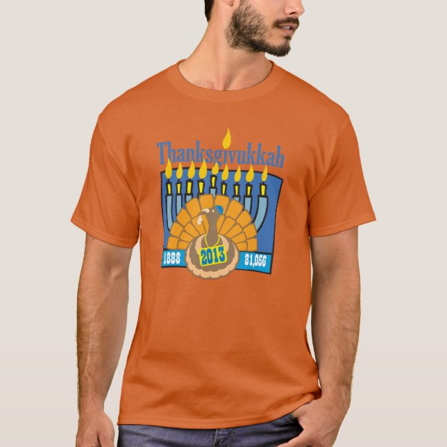 Thanksgivukkah long sleeve shirt (Front)