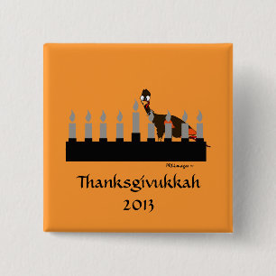 Thanksgivukkah Menorah Button