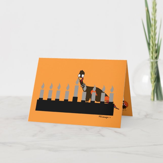 Thanksgivukkah Menorah Greeting Card (Front)
