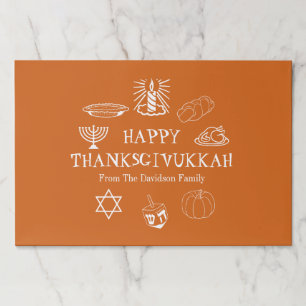 Thanksgivukkah Thanksgiving Hanukkah placemats
