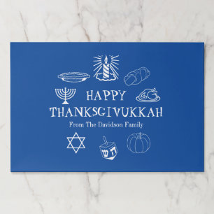Thanksgivukkah Thanksgiving Hanukkah placemats