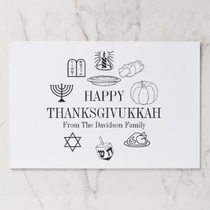 Thanksgivukkah Thanksgiving Hanukkah placemats