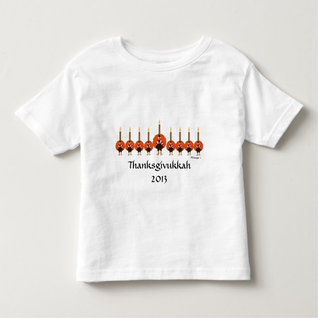 Thanksgivukkah Toddler T-Shirt (Front)