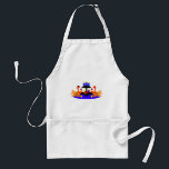 Thanksgivukkah Wine Toasting Turkeys Adult Apron<br><div class="desc">A funny Thanksgivukkah design on multiple products and giftware featuring an original design by c.a.teresa of two wine toasting turkeys, one wearing a yamaka, with a menorah, Star of David to celebrate the combined Thanksgiving and Hanukkah Jewish Holiday. All products can be customized with different styles and colors and personalized...</div>