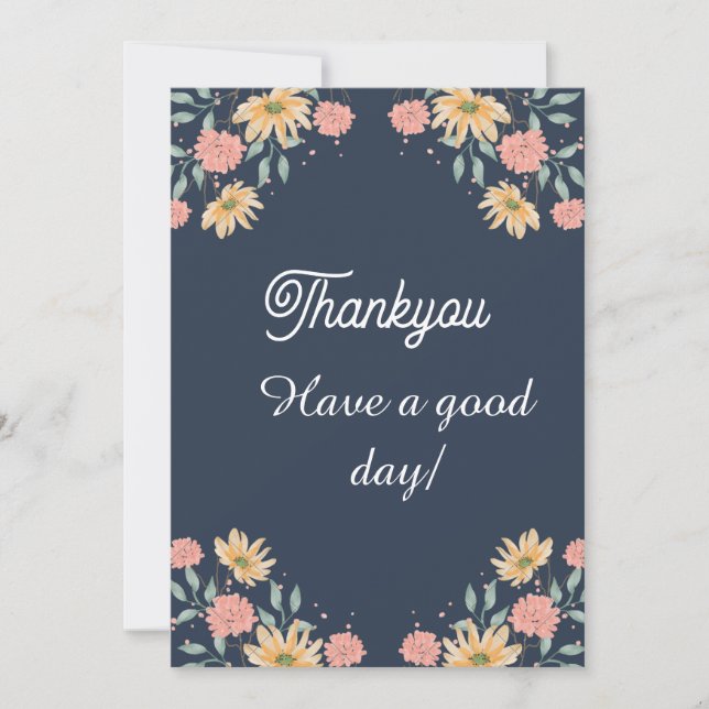 Thankyou card unique design  (Front)