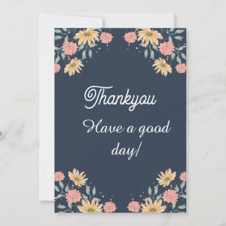 Thankyou card unique design