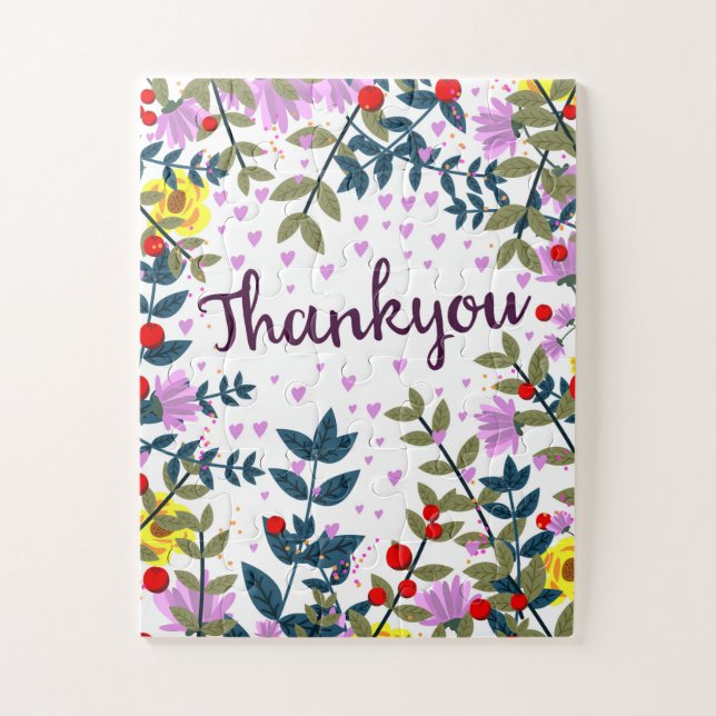Thankyou Jigsaw Puzzle (Vertical)