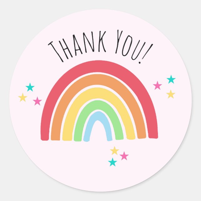 Thankyou Rainbow Sticker (Front)