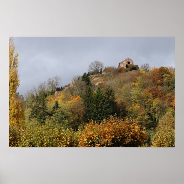 Thann in Autumn, Alsace, France Poster (Front)