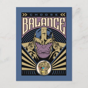 Thanos - Choose Balance Postcard