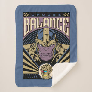Thanos - Choose Balance Sherpa Blanket