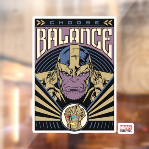 Thanos _ Choose Balance Window Cling