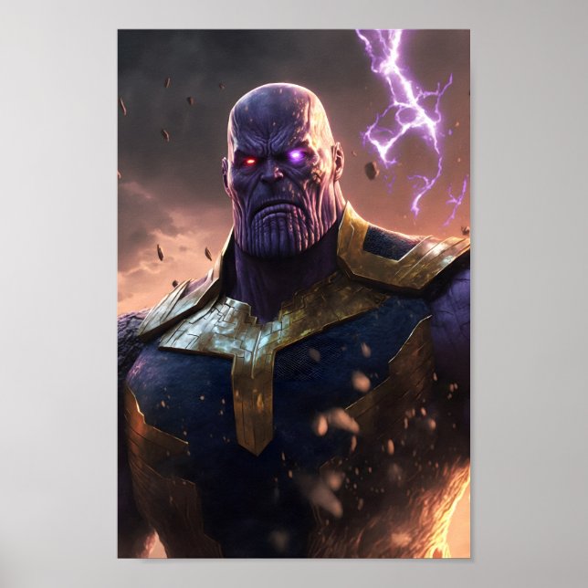 Thanos fan Art Poster - Marvel Thanos Poster (Front)