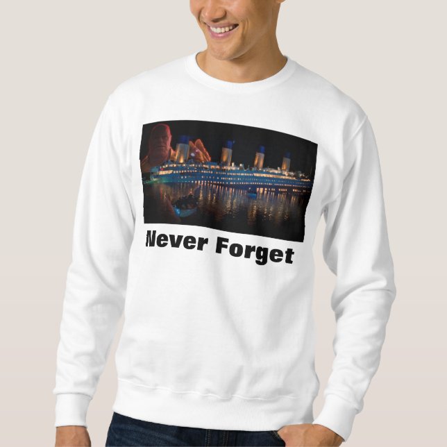 Thanos sinking the Titanic Sweatshirt (Front)