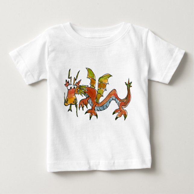 Thar Be Dragons Baby T-Shirt (Front)