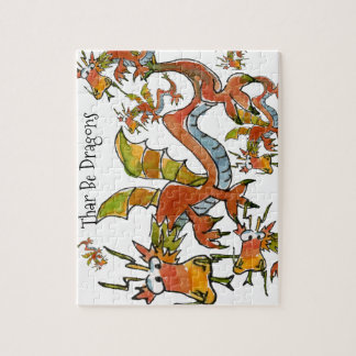 Thar Be Dragons Jigsaw Puzzle
