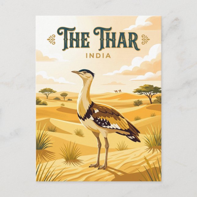 Thar Desert India Postcard (Front)
