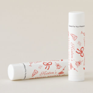 Tha's Amore Red Italian Bridal Shower Favors Lip Balm
