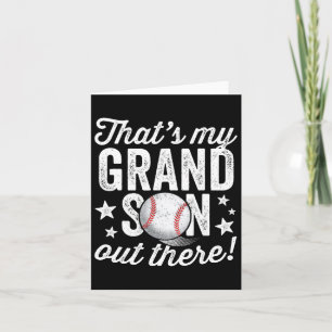 That39s My Grandson Out There Baseball Grandma  Card