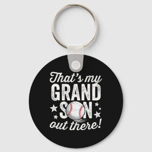 That39s My Grandson Out There Baseball Grandma  Keychain