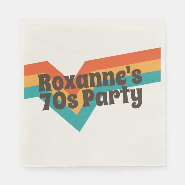 That 70s Birthday Party  Napkins (Front)