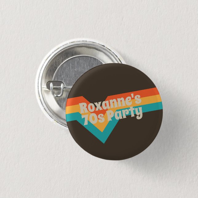 That 70s Party Frisbee Button (Front & Back)